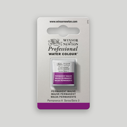 Winsor &amp; Newton Professional Water Color half pan Permanent Mauve 3