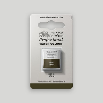 Winsor &amp; Newton Professional Water Color half pan Sepia 1