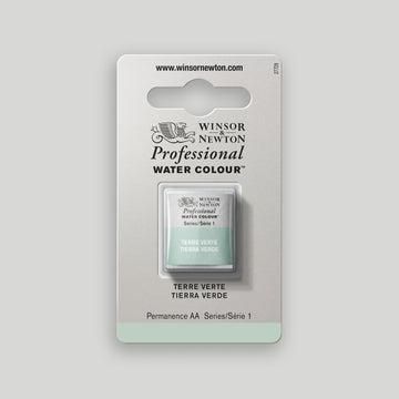 Winsor &amp; Newton Professionelle Wasserfarbe Halbpfanne Terre Verte 1