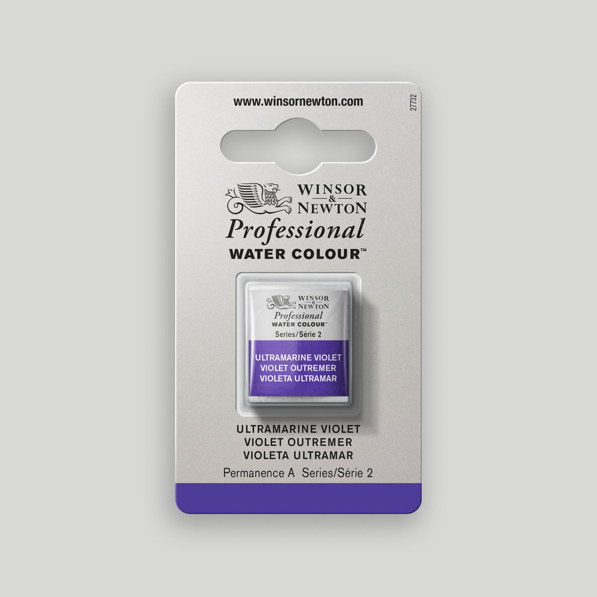 Winsor & Newton Professional Water Colour half pan Ultramarine Violet 2