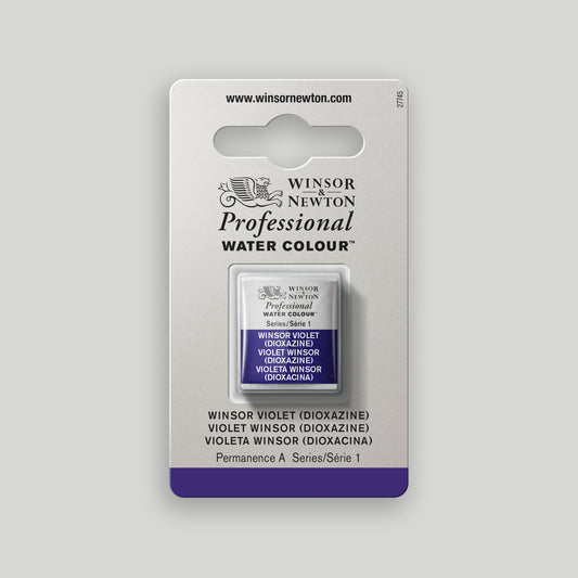 Winsor &amp; Newton Professional Water Color half pan Winsor Violet (Dioxazine) 1