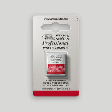 Winsor &amp; Newton Professional Water Color half pan Winsor Red Deep 1