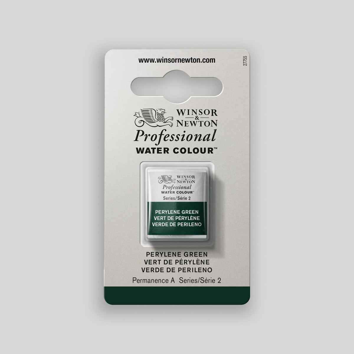 Winsor &amp; Newton Professional Water Color half pan Perylene Green 2