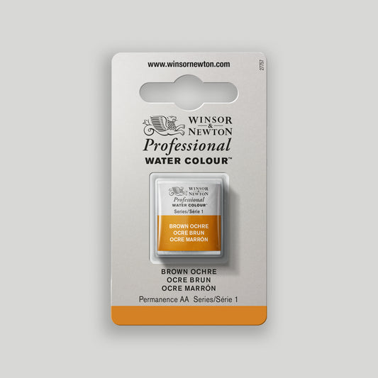 Winsor &amp; Newton Professional Water Color half pan Brown Ocher 1