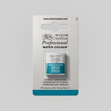 Winsor & Newton Professional Water Colour half pan Cobalt Turquoise 4