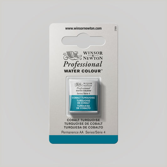 Winsor &amp; Newton Professional Water Color half pan Cobalt Turquoise 4