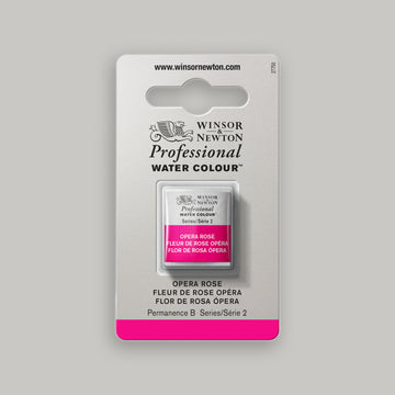 Winsor &amp; Newton Professionelle Wasserfarbe, halbe Näpfchen, Opera Rose 2