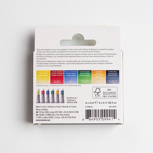 Winsor & Newton Professional set 6 x 5ml Foundation