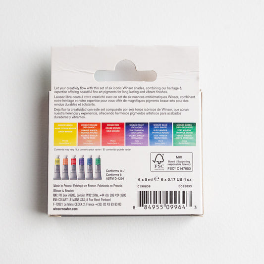 Winsor & Newton Professional set 6 x 5ml Winsor