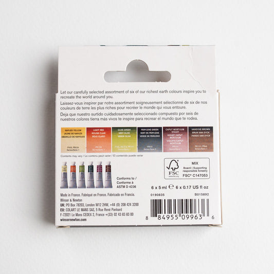 Winsor & Newton Professional set 6 x 5ml Rich Earth
