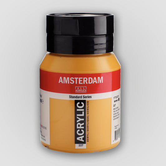 Amsterdam Acrylic Paint 500 ml 227 Yellow Ocher