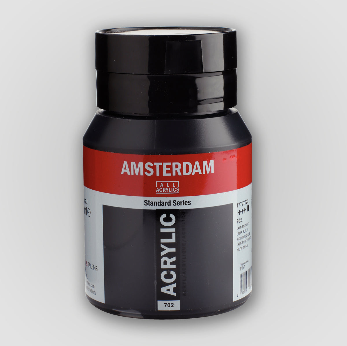 Amsterdam Acrylverf 500 ml 702 Lampenzwart