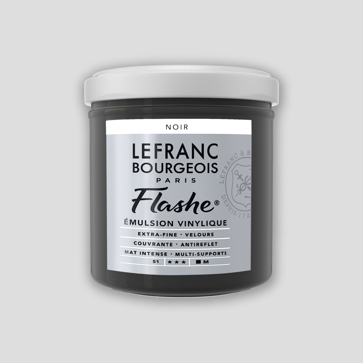 Lefranc Bourgeois Flashe Acrylverf 125ml Black 1