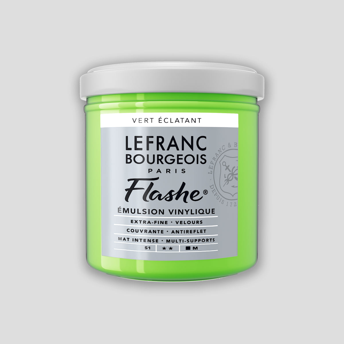 Lefranc Bourgeois Flashe Acrylfarbe, 125 ml, Hellgrün