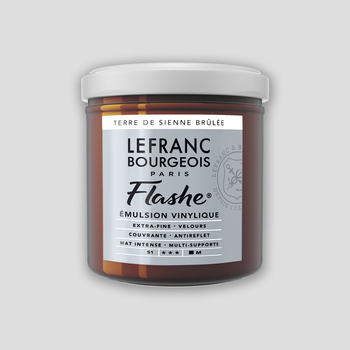 Lefranc Bourgeois Flashe Acrylic Paint 125ml Burnt Sienna