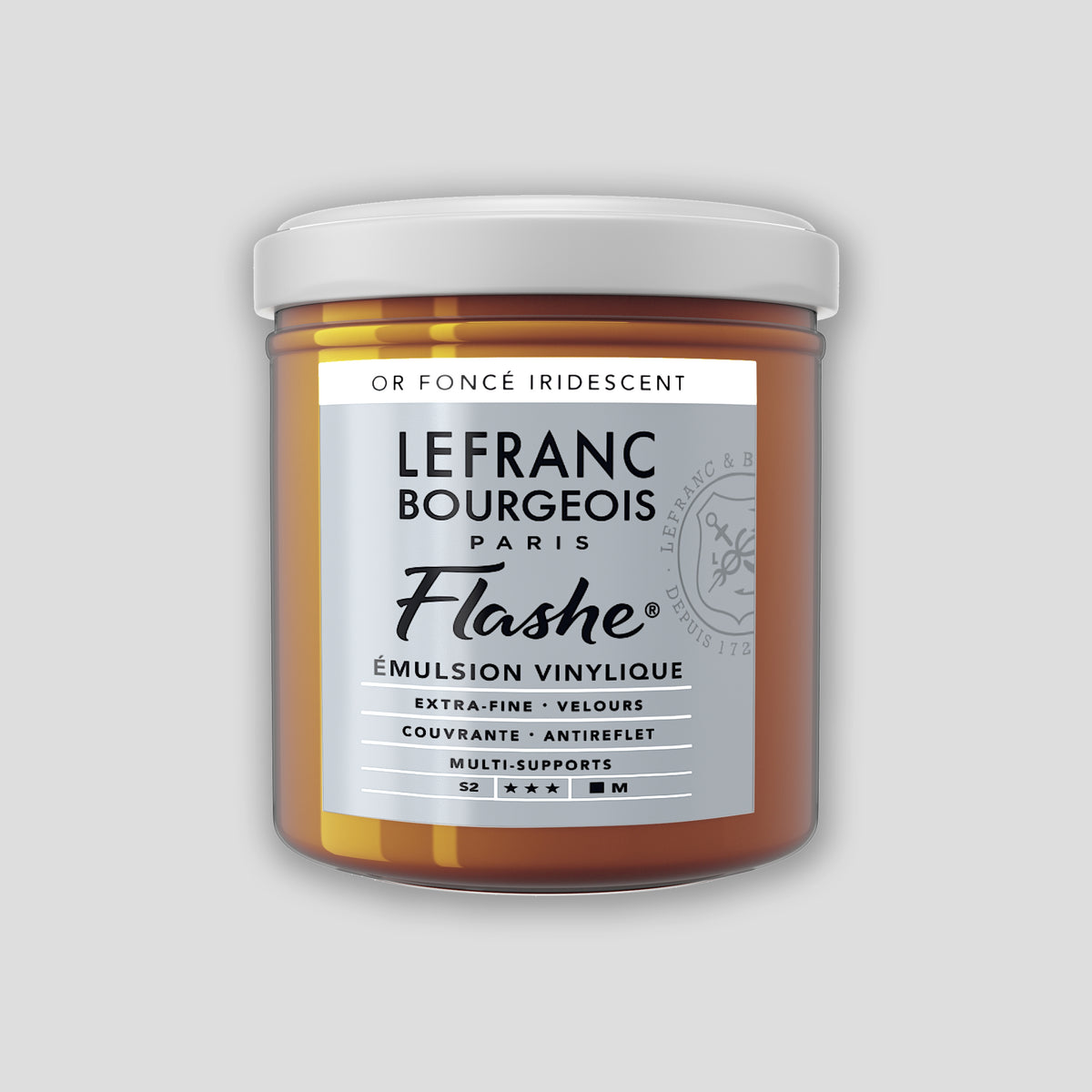 Lefranc Bourgeois Flashe Acrylfarbe, 125 ml, tiefgolden schillernd