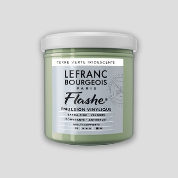 Lefranc Bourgeois Flashe Acrylic Paint 125ml Green Earth Iridescent