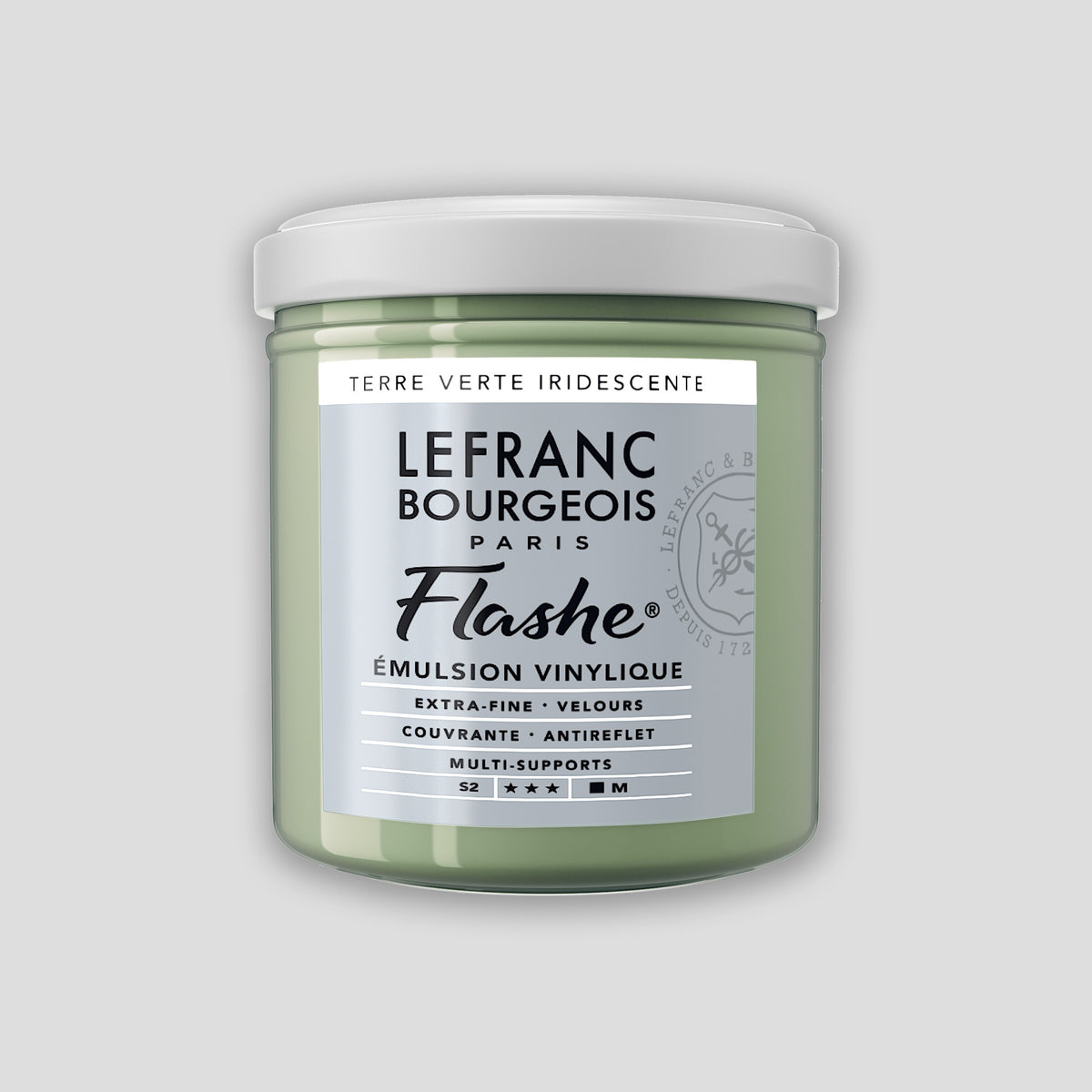 Lefranc Bourgeois Flashe Acrylfarbe 125 ml Green Earth Irisierend