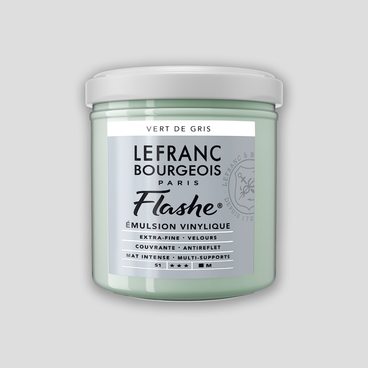 Lefranc Bourgeois Flashe Acrylic Paint 125ml Gray Green