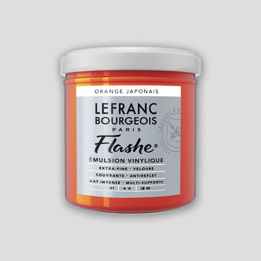 Lefranc Bourgeois Flashe Acrylic Paint 125ml Japanese Orange