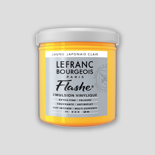 Lefranc Bourgeois Flashe Acrylic Paint 125ml Japanese Yellow Light