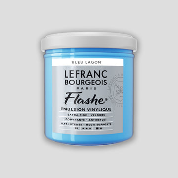 Lefranc Bourgeois Flashe Acrylfarbe 125 ml Lagunenblau