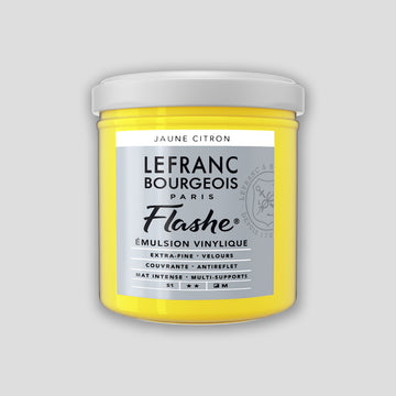 Lefranc Bourgeois Flashe Acrylic Paint 125ml Lemon Yellow