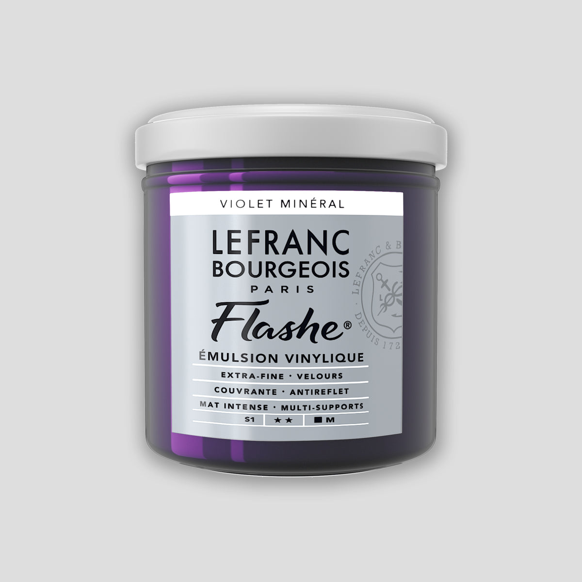 Lefranc Bourgeois Flashe Acrylfarbe, 125 ml, Mineralviolett