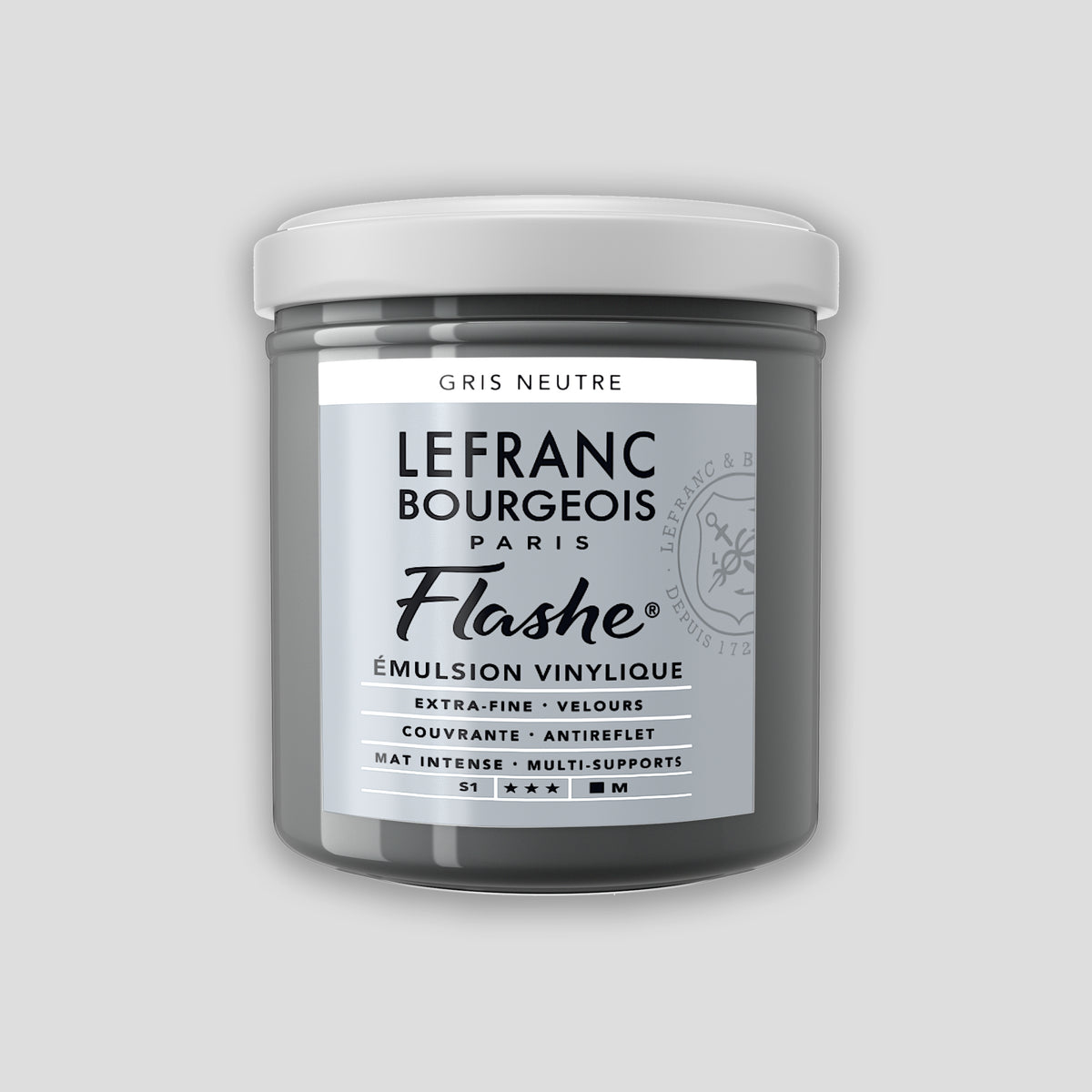 Lefranc Bourgeois Flashe Acrylverf 125ml Neutral Grey 1