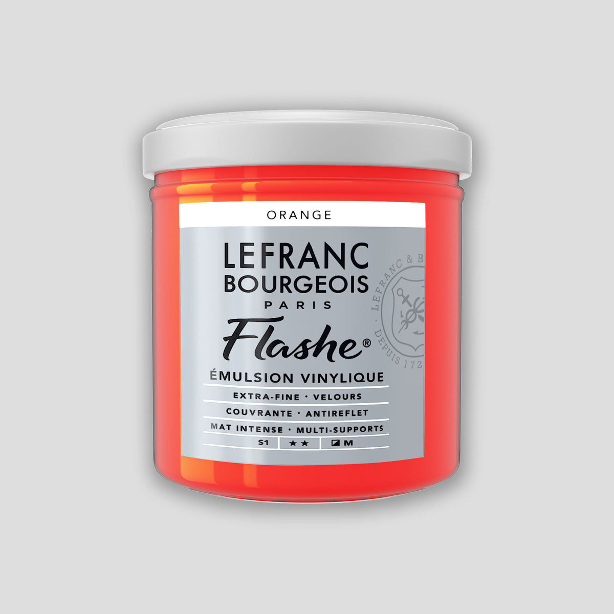 Lefranc Bourgeois Flashe Acrylic Paint 125ml Orange