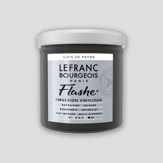 Lefranc Bourgeois Flashe Acrylic Paint 125ml Payne's Gray