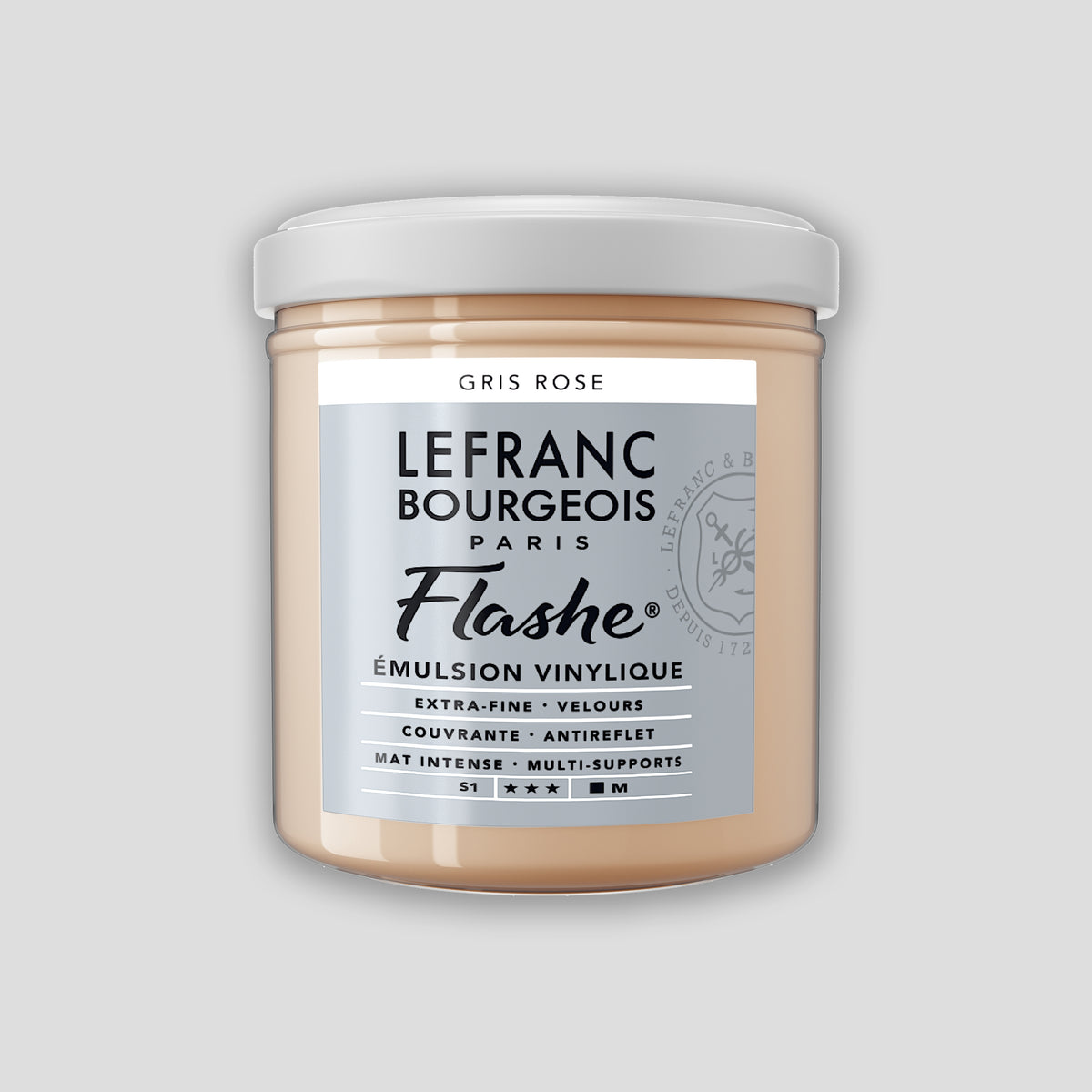 Lefranc Bourgeois Flashe Acrylfarbe, 125 ml, Rosa-Grau