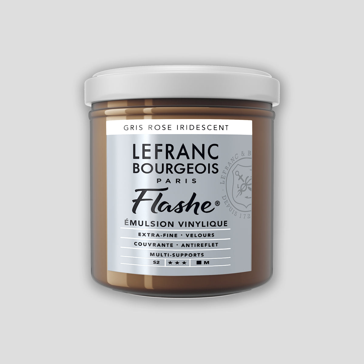 Lefranc Bourgeois Flashe Acrylic Paint 125ml Pink Gray Iridescent
