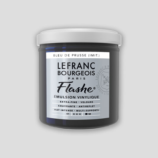 Lefranc Bourgeois Flashe Acrylic Paint 125ml Prussian Blue