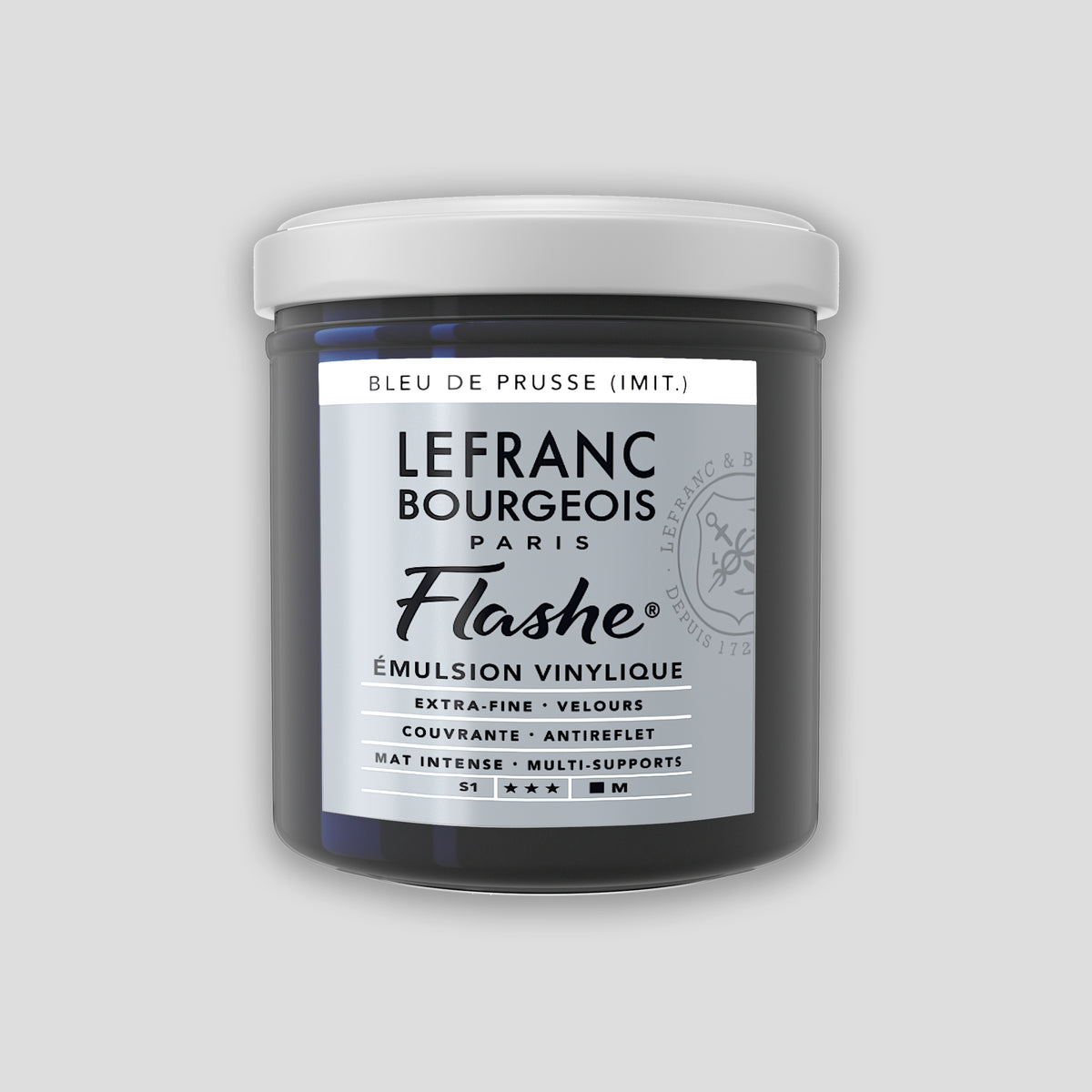 Lefranc Bourgeois Flashe Acrylfarbe 125 ml Preußischblau