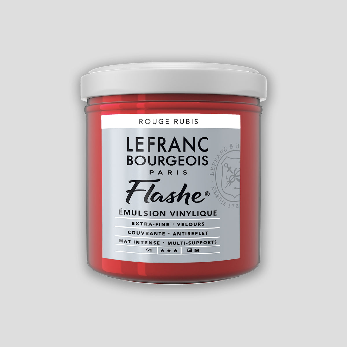Lefranc Bourgeois Flashe Acrylic Paint 125ml Ruby Red