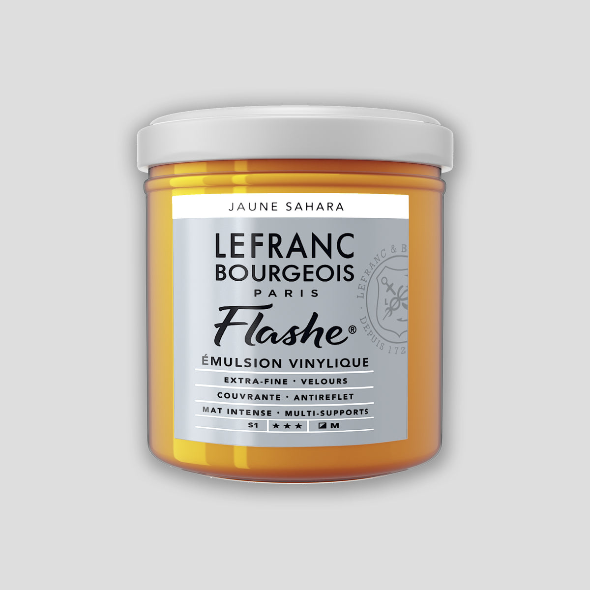 Lefranc Bourgeois Flashe Acrylic Paint 125ml Sahara Yellow