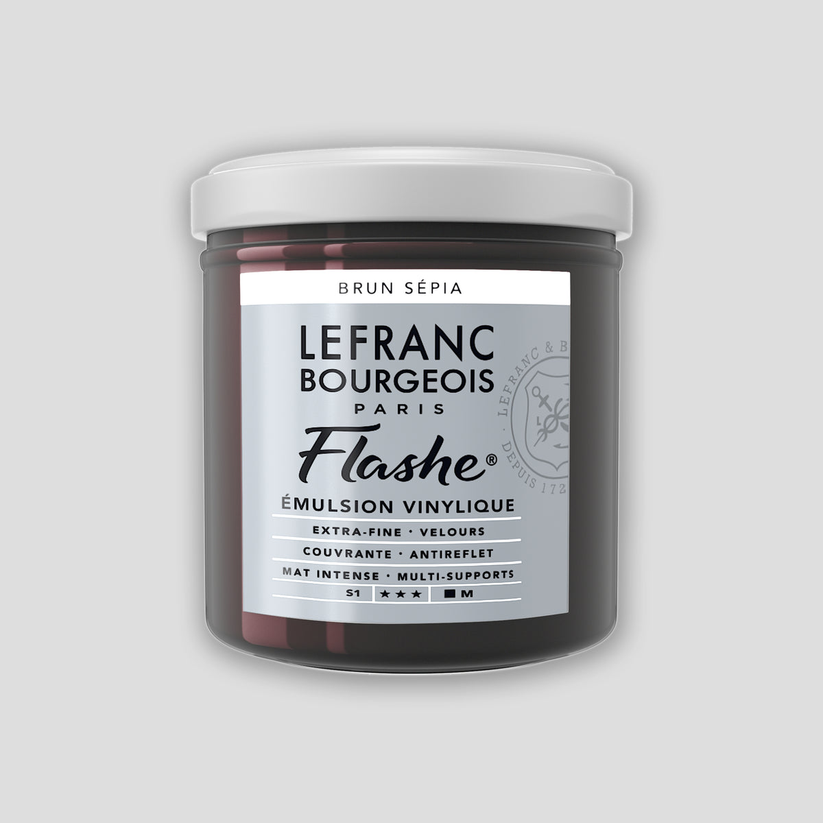 Lefranc Bourgeois Flashe Acrylverf 125ml Sepia Brown 1