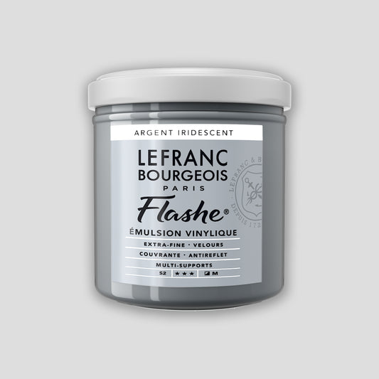 Lefranc Bourgeois Flashe Acrylic Paint 125ml Silver Iridescent