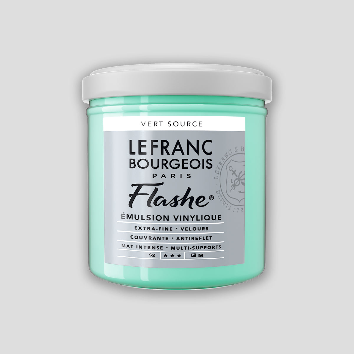 Lefranc Bourgeois Flashe Acrylfarbe, 125 ml, Wassergrün