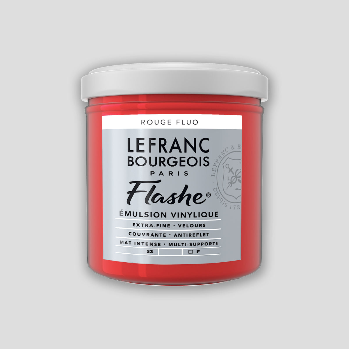 Lefranc Bourgeois Flashe Acrylfarbe, 125 ml, fluoreszierendes Rot