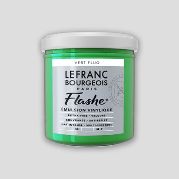 Lefranc Bourgeois Flashe Acrylfarbe, 125 ml, fluoreszierendes Grün