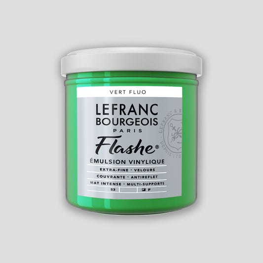 Lefranc Bourgeois Flashe Acrylfarbe, 125 ml, fluoreszierendes Grün