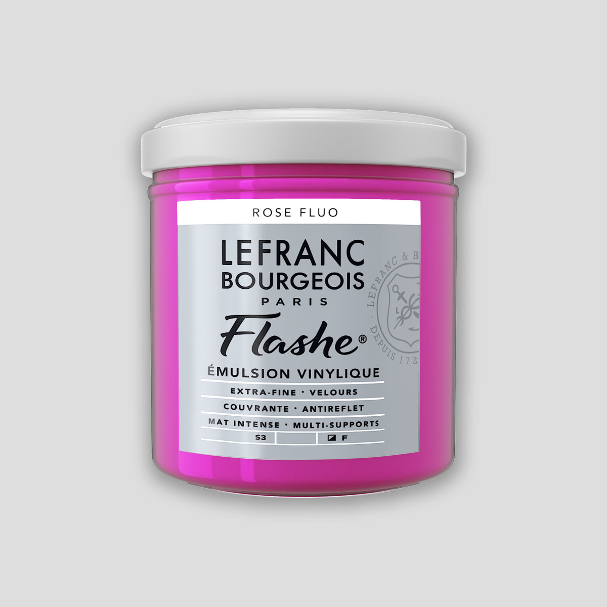 Lefranc Bourgeois Flashe Acrylic Paint 125ml Fluorescent Pink