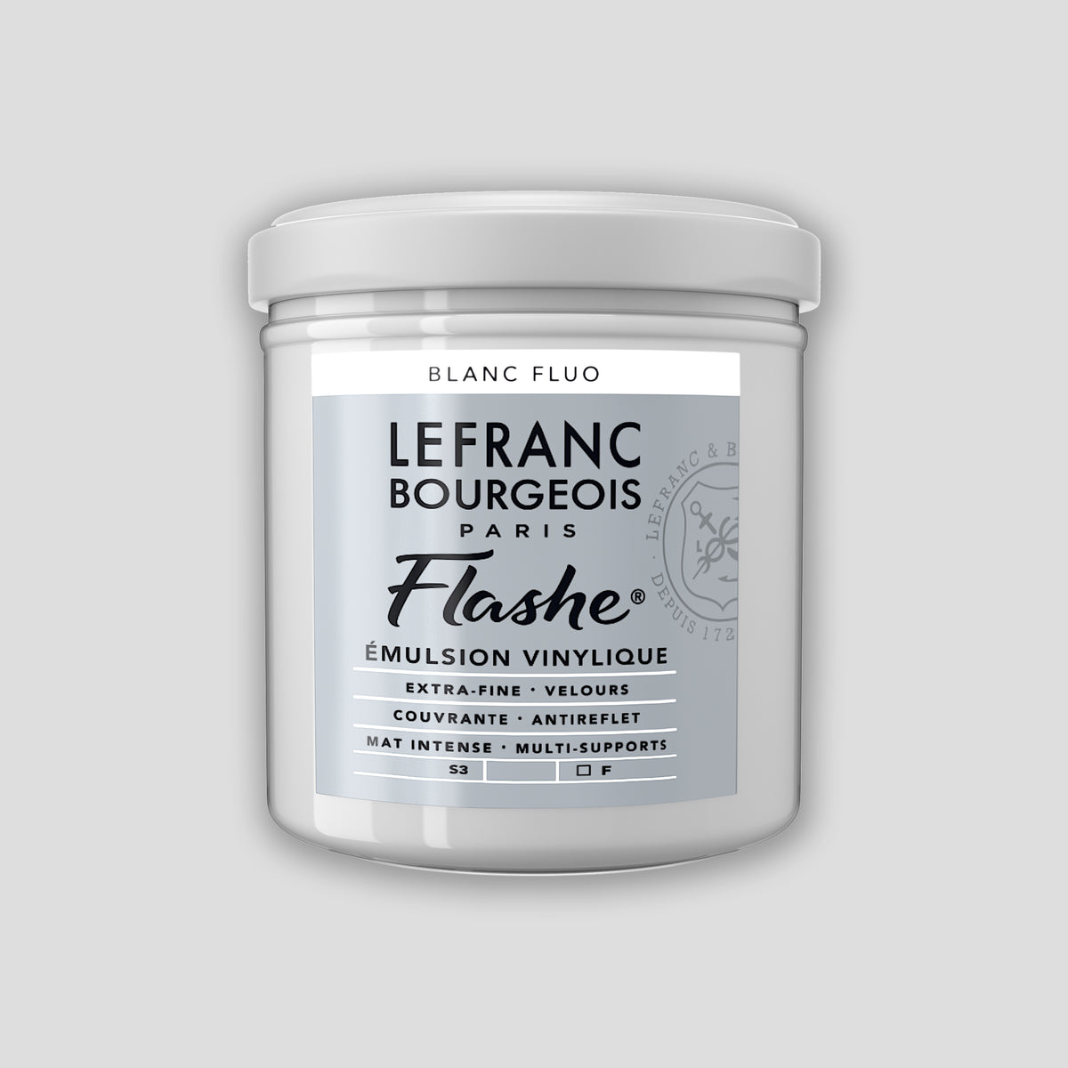 Lefranc Bourgeois Flashe Acrylfarbe, 125 ml, fluoreszierendes Weiß