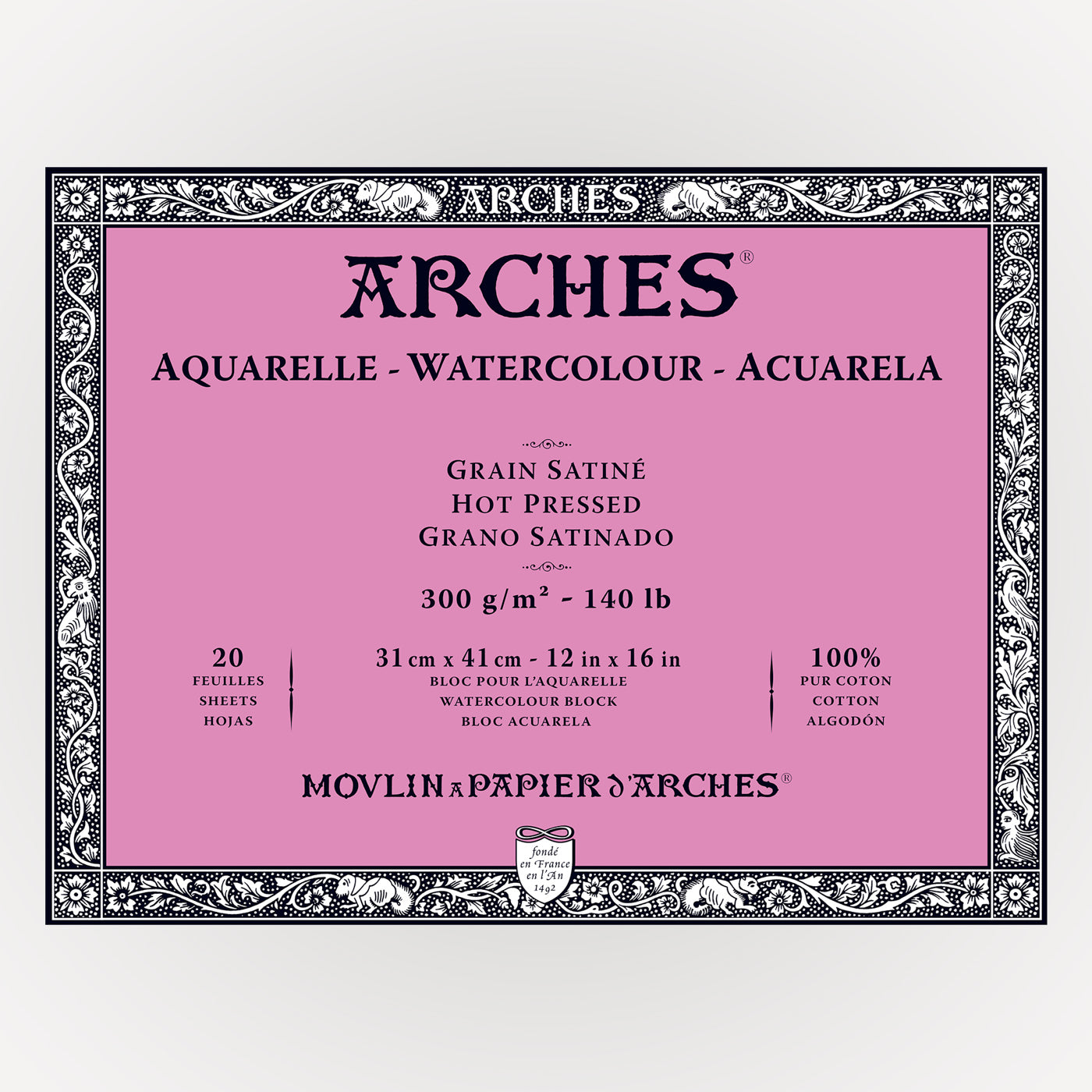 Arches Hot Pressed 31x41 300g 20 sheets