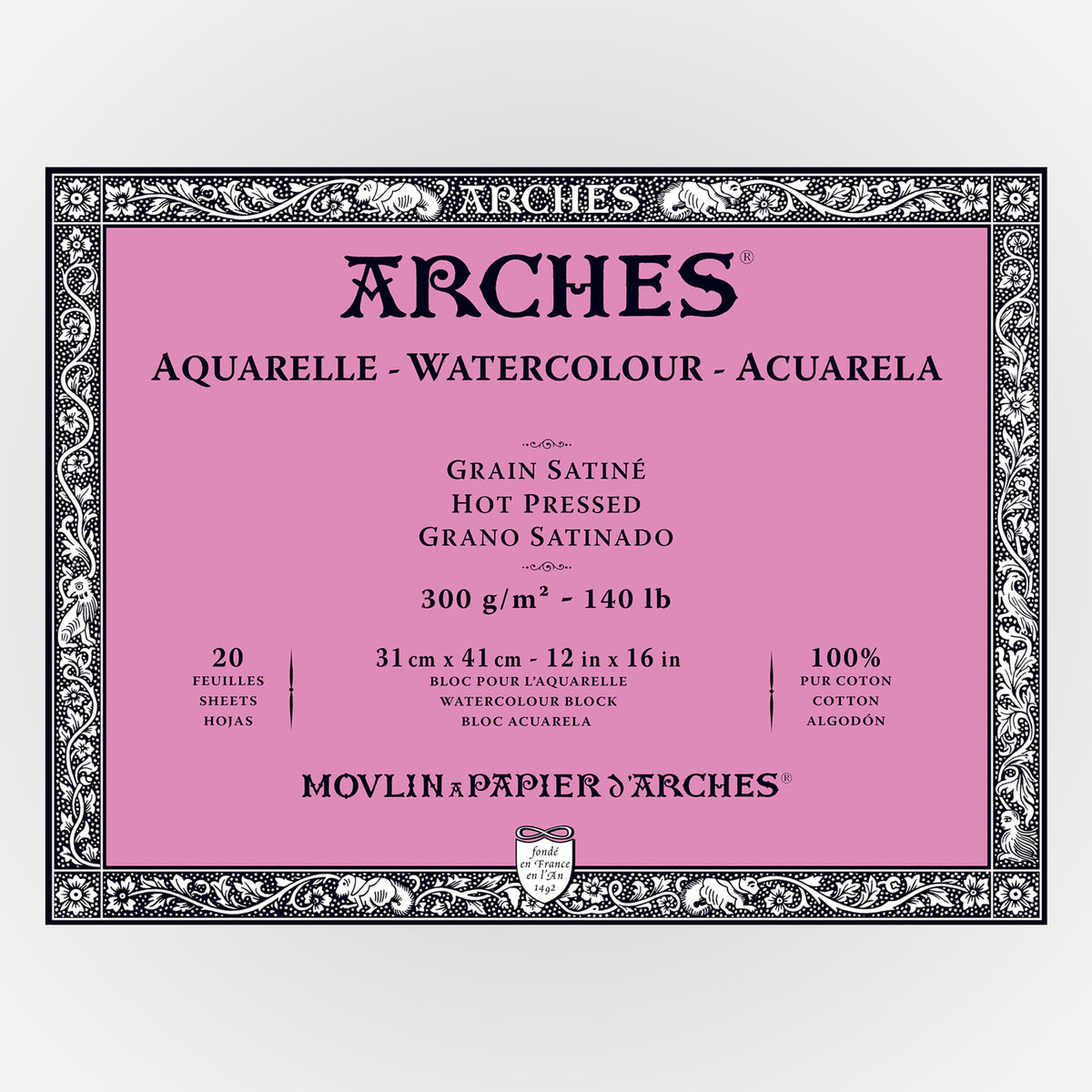 Arches Hot Pressed 31x41 300gms 20 sheets