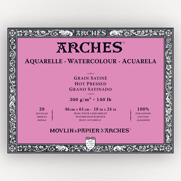 Arches Hot Pressed 300g 46x61cm 20 sheets