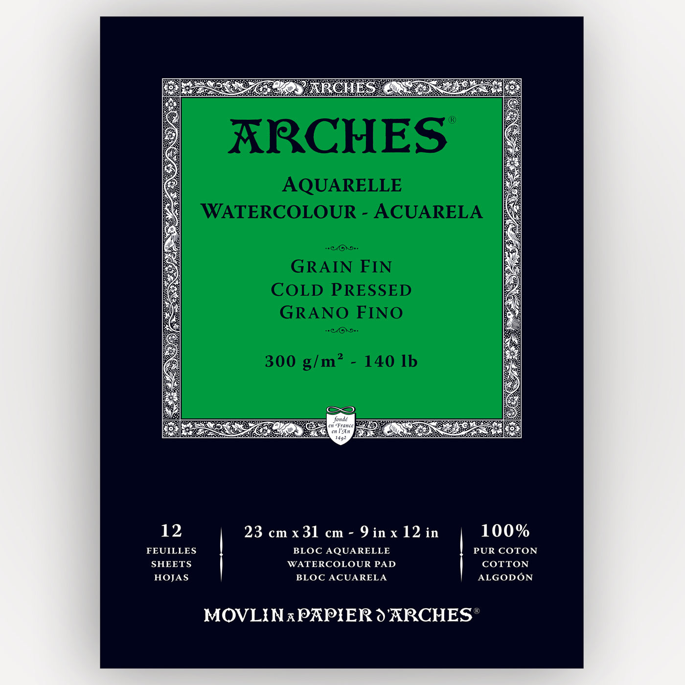 Arches Cold Pressed 300g 23x31cm 12 sheets
