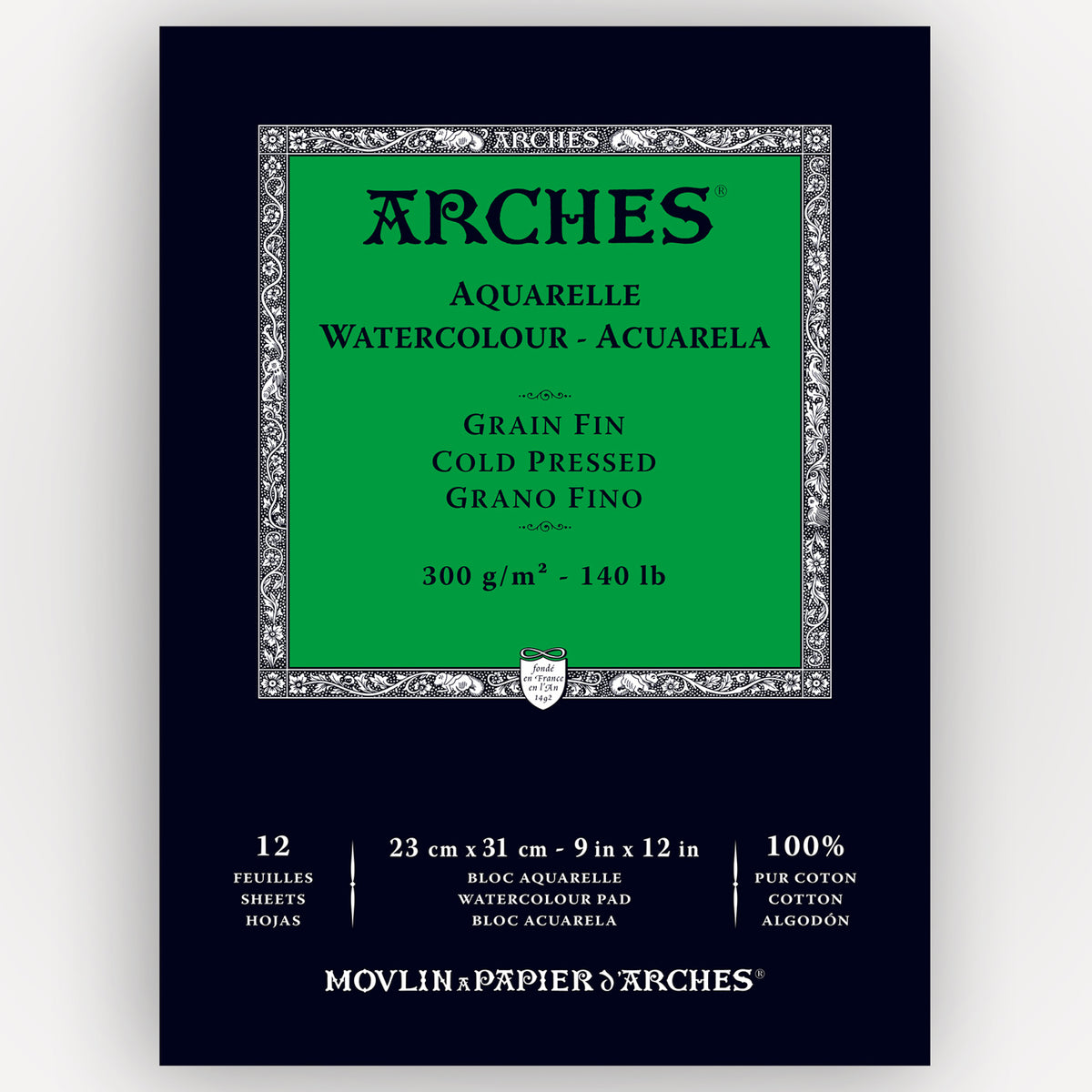 Arches Cold Pressed 300g 23x31cm 12 sheets